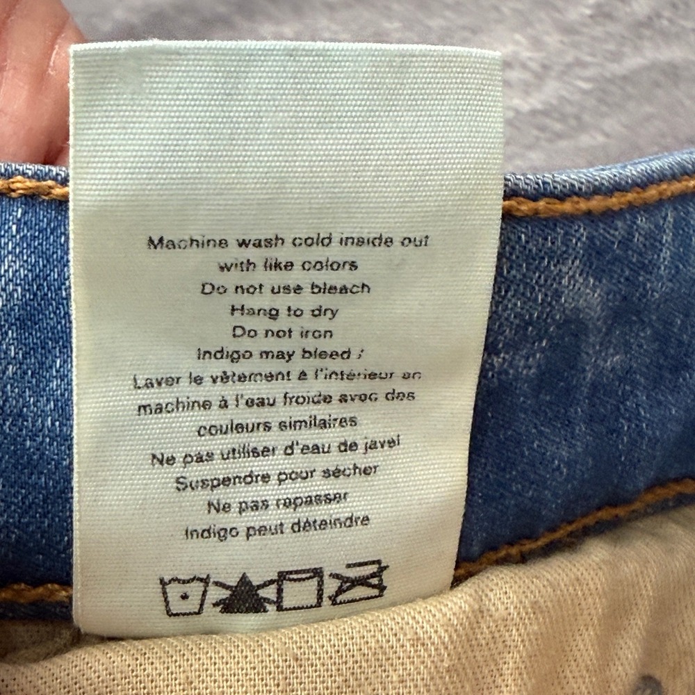 Rag & Bone Skinny Jeans Womens 24  Medium Blue Raw Hem Frayed Denim - Picture 16 of 16